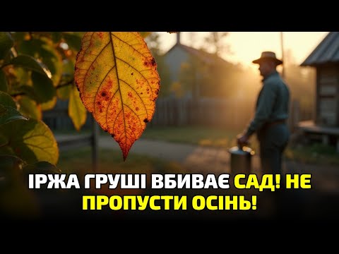 Видео: Іржа груші нищить сад! Ось що станеться, якщо не обробити карбамідом восени!