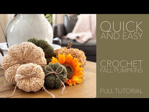 Видео: УЛУЧШЕННЫЕ тыквы, связанные крючком узором «Звездочка» — подойдут для начинающих!