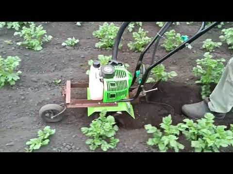 Видео: Мотокультиватор. Розхід палива при обгортанні картоплі.