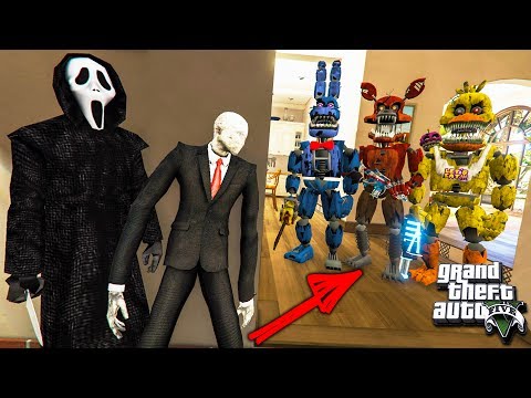 Видео: ГТА 5 МОДЫ СЛЕНДЕРМЕН НАШЕЛ АНИМАТРОНИКОВ ФНАФ GTA 5 ! ОБЗОР МОДА В GTA 5 ИГРЫ МОДОВ ГТА ВИДЕО GTA 5