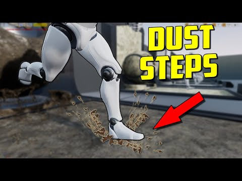 Видео: UE4   Tutorial   Foot Steps / Dust  Poofs / пыль из под ног/particles niagara