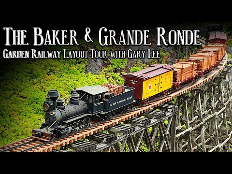 Видео: Экскурсия по макету железной дороги Baker & Grande Ronde Garden с Гэри Ли
