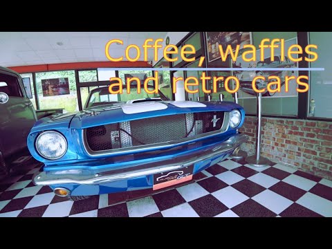 Видео: Короткое путешествие в кафе с ретро автомобилями. Taiwan. Short trip to retro cars café. RU/EN subs.