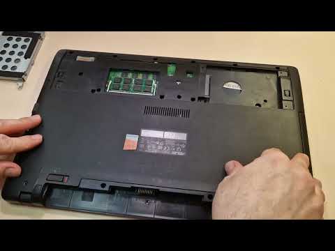 Видео: Asus X550C разборка, замена SSD, замена слота сидирома на SSD слот с диском.