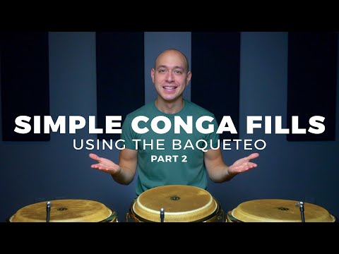 Видео: Уроки игры на конге | Как играть на конге | Простые заполнения на конге с использованием бакетео,...