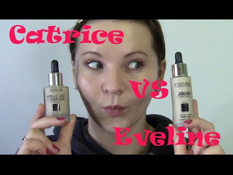 Видео: Сравнение тональных Evelin Liquid Control / Catrice HD Liquid Coverage//Самый подробный обзор!!!