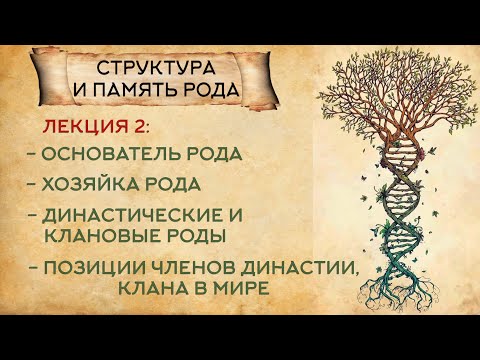 Видео: Функции основателя и хозяйки рода. Как род становится династией, кланом или семьей.