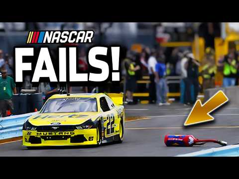 Видео: Самые КРУПНЫЕ ПРОВАЛЫ NASCAR во время гонок...