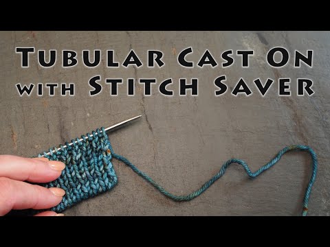 Видео: Совет по вязанию: вам понравится этот трубчатый набор петель с функцией экономии петель для резин...