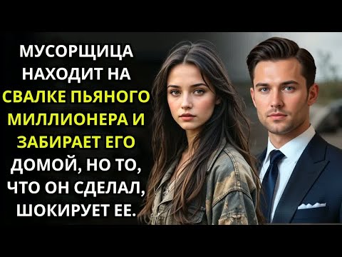Видео: Мусорщица находит пьяного миллионера на свалке и забирает его домой, но что он сделал удивило.