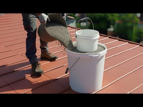 Видео: Налейте цемент в старое ведро из-под краски и увидите, что произойдёт то, чего большинство людей даж
