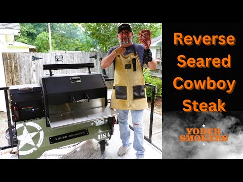 Видео: Идеальный стейк «Ковбой Рибай» из говядины, приготовленный в пеллетной коптильне Yoder YS640S