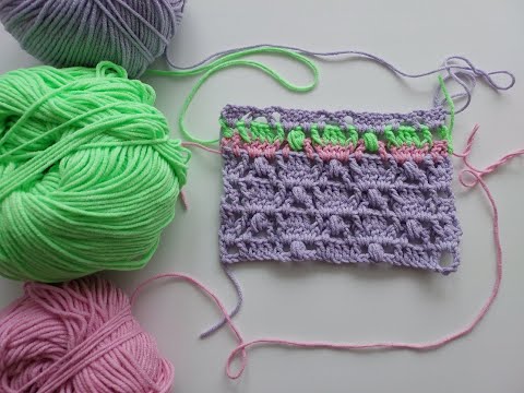 Видео: УЗОР с ПЫШНЫМИ СТОЛБИКАМИ! Крючок для НАЧИНАЮЩИХ. Урок 112.