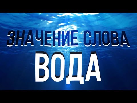 Видео: Чем ВОДА является на самом деле. Как появилось слово ВОДА. От какого слова произошло слово ТОВАРИЩ.