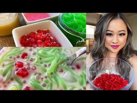 Видео: Водяной каштан Red Rubies (дополнительное дополнение к десерту Nab Vam/Cendol или Lod Chong или T...