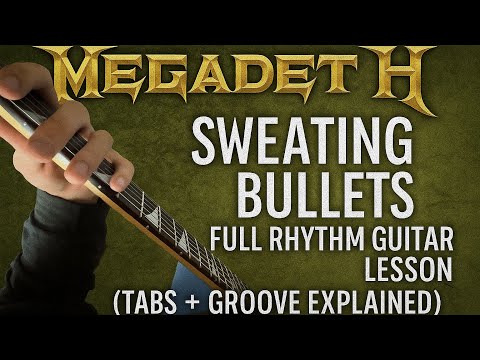 Видео: Megadeth – Sweating Bullets🔥Полный разбор Ритм-Партии (Tabs + Groove Explained)
