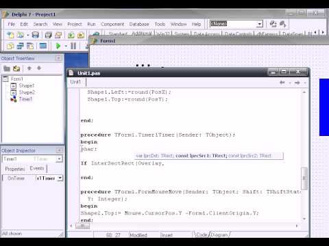 Видео: Delphi (практический курс) - Создаём игру PingPong часть 2