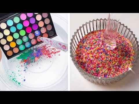 Видео: Самое удовлетворяющее видео слизи ASMR | Релаксирующая странно удовлетворяющая слизь 2019 | 373