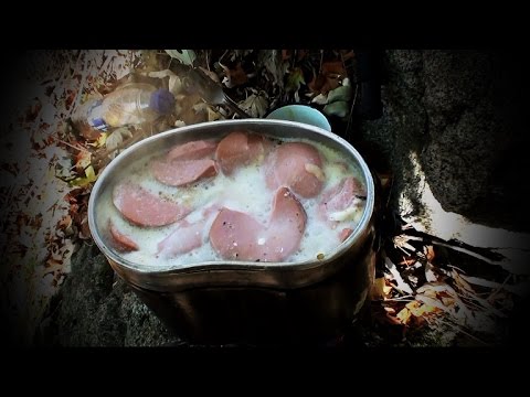 Видео: Полевая кухня "Сырный суп"