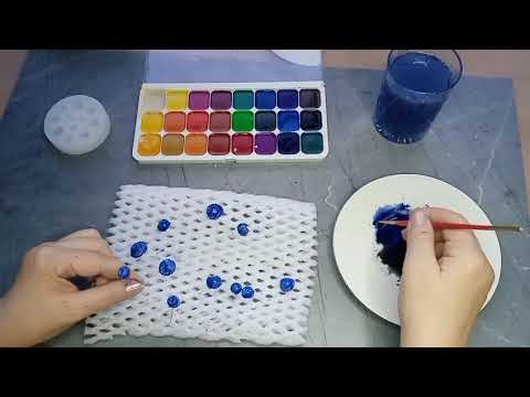 Видео: Продолжаем творить. 😍😍😍 Акварель 👍👍👍 Ягоды голубики 🫐🫐🫐