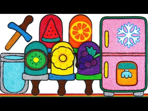 Видео: Фруктовое мороженое | Coloring Fruit ice cream with Foam clay for Kids, Children