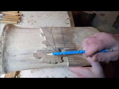 Видео: Уроки резьбы. Резьба по дереву - Wood carving.