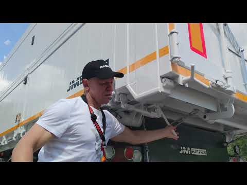 Видео: Полуприцеп зерновоз JM Kipper "AGRO" 40 м3 | Боковые борта | Алюминиевый кузов