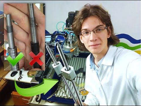 Видео: CNC #19 Замена метрических винтов на ШВП 1605, самодельный станок с ЧПУ!