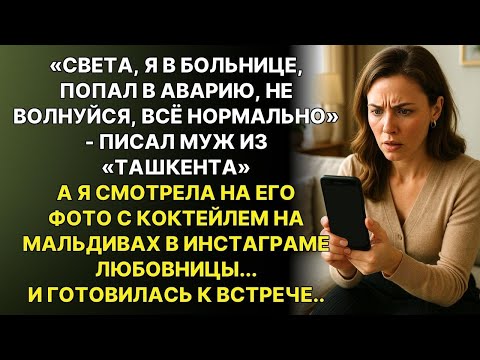 Видео: «Света, я в больнице, попал в аварию» — писал муж из "Ташкента", а я видела его фото с Мальдив