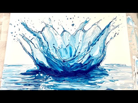 Видео: (239) SPLASH! Swipe — Жидкая акриловая краска для заливки — Flow Art
