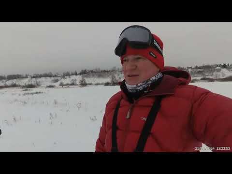 Видео: Небольшая покатушка на снегоходе Ирбис Тунгус 500.