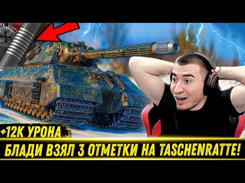 Видео: 😲БЛАДИ ВЗЯЛ 3 ОТМЕТКИ НА Taschenratte! / Бой На 12к Урона | Лучшие Моменты