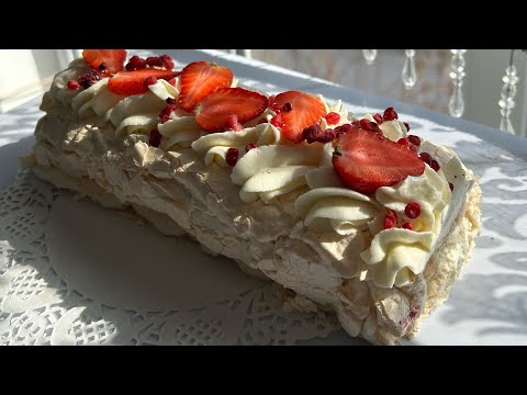 Видео: Ауызда еритін МЕРЕНГОВЫЙ РУЛЕТ 🍓 Сәтті рецепт 👌