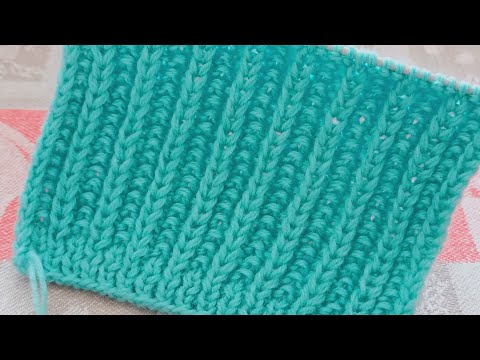 Видео: Красивый, совсем не сложный, но очень эффектный узор спицами. Всего 4 петли и 2 ряда.