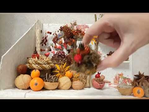 Видео: 🔥🍁🍂 Осенняя поделка в школу или детский сад 🍂🍁🔥 Осенняя кладовая. Дары осени