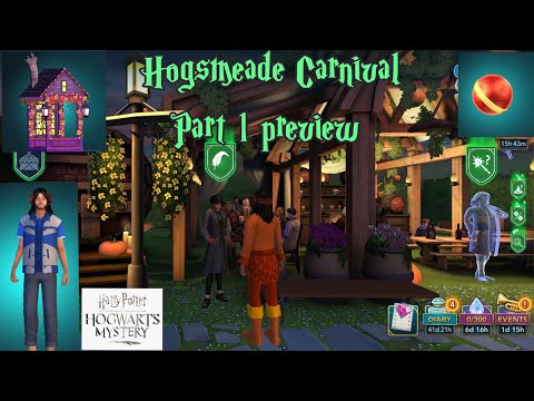 Видео: Гарри Поттер Хогвартс Мистери: Карнавал в Хогсмиде, обстановка в общежитии на Хэллоуин и многое д...