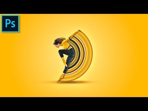 Видео: Круговой эффект Растягивания Пикселей 🔸Уроки Photoshop