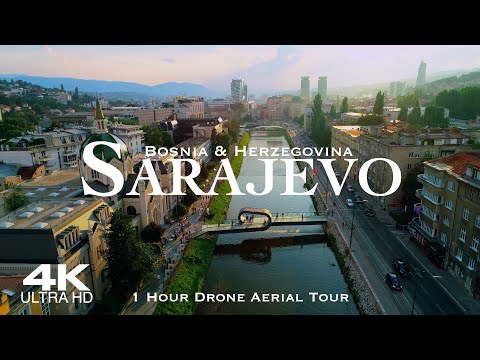 Видео: [4K] SARAJEVO 🇧🇦 1 Hour Drone Aerial of Сарајево | Bosnia & Herzegovina Босна