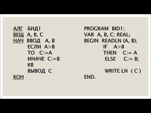 Видео: Оператор ветвления или разветвляющийся алгоритм