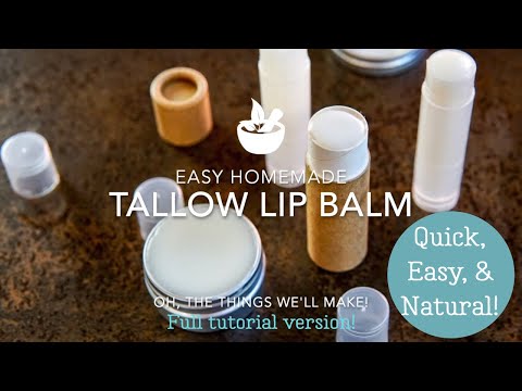 Видео: Рецепт домашнего бальзама для губ на основе жира — полное руководство