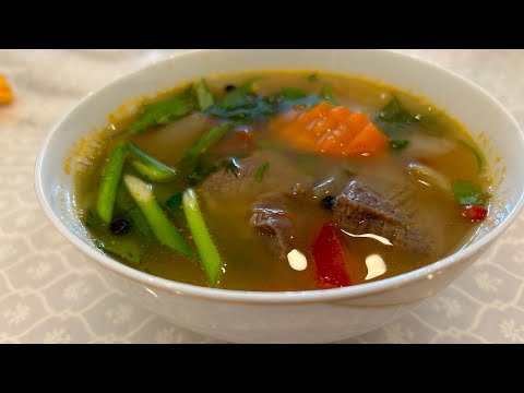 Видео: Өте жеңіл әрі сіңімді,диеталық сорпа.Гороховый суп с мясом.#қазақшарецепт #food #легкоприг