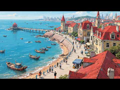 Видео: Циндао, Китай🇨🇳 Самый романтичный и современный прибрежный город Китая (4K UHD)