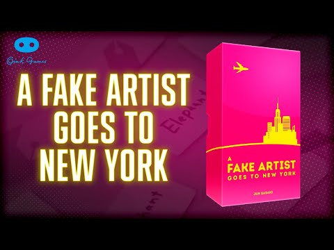 Видео: Серия OINK Games | Играем в настольную игру A Fake Artist Goes to New York