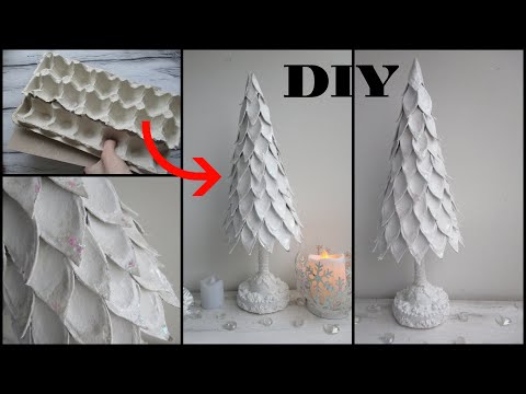 Видео: КРАСИВАЯ ЁЛКА ИЗ ЛОТКОВ ОТ ЯИЦ\ #INTERIORDECOR #DIY