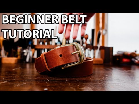 Видео: СДЕЛАЙТЕ ПРОСТОЙ КОЖАНЫЙ РЕМЕНЬ ДЛЯ НАЧИНАЮЩИХ — ПОЛНОЕ РУКОВОДСТВО