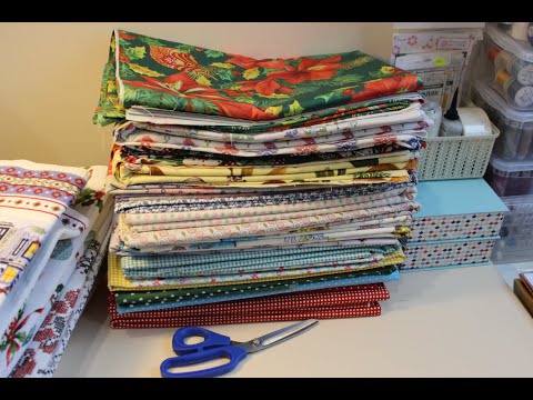 Видео: Огромная закупка ткани для пэчворка, раскройные ножницы.