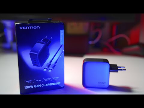 Видео: Vention 100W Gan-зарядка | Самые доступные 100 Ватт