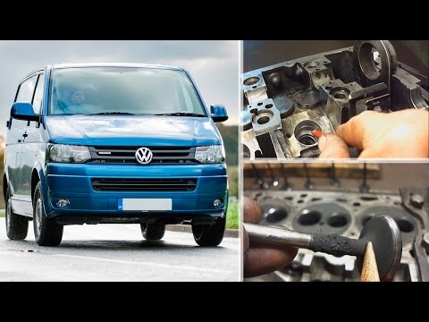 Видео: Volkswagen T5 AXE 2.5 - ремонт ГБЦ и тандемного насоса - (Repair on V.W. Cylinder Heads)