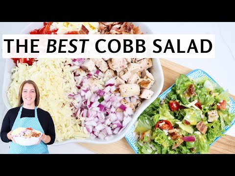 Видео: Простой рецепт салата «Кобб» с высоким содержанием белка | Полезный, с нуля и с насыщенным вкусом