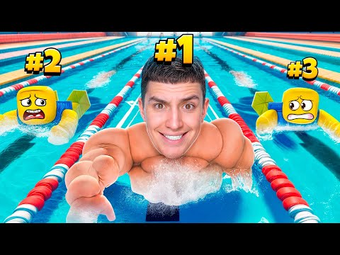 Видео: СТАЛ ЧЕМПИОНОМ ПО ПЛАВАНИЮ! СИЛЬНО НАКАЧАЛСЯ и ЗАДОНАТИЛ В РОБЛОКС